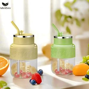 Mixeur portable rechargeable 800 ml inox | Tasse presse-agrumes électrique fruits frais