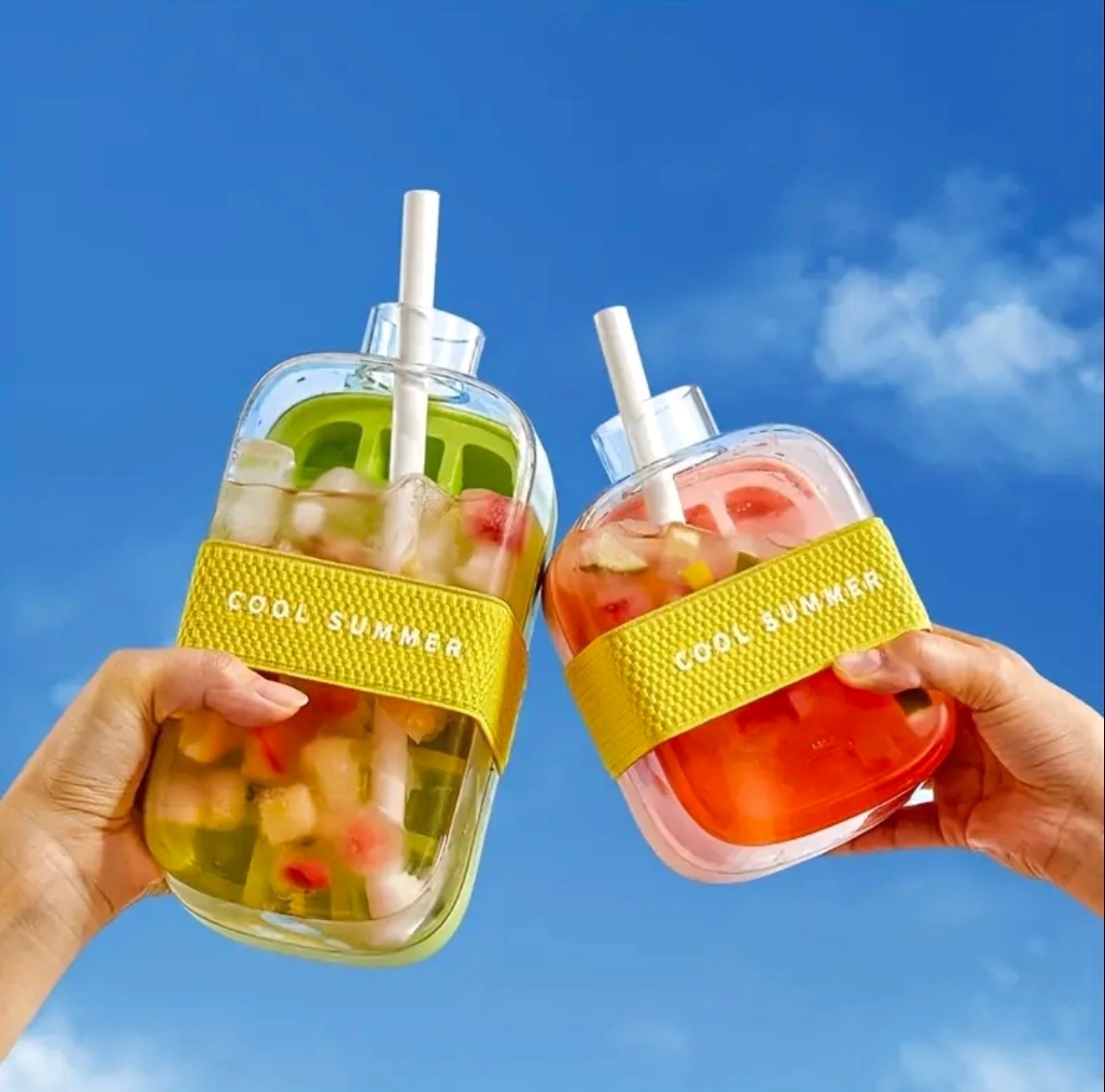 Machine à glaçons portable 2 en 1 – Moule grande capacité 500 ml