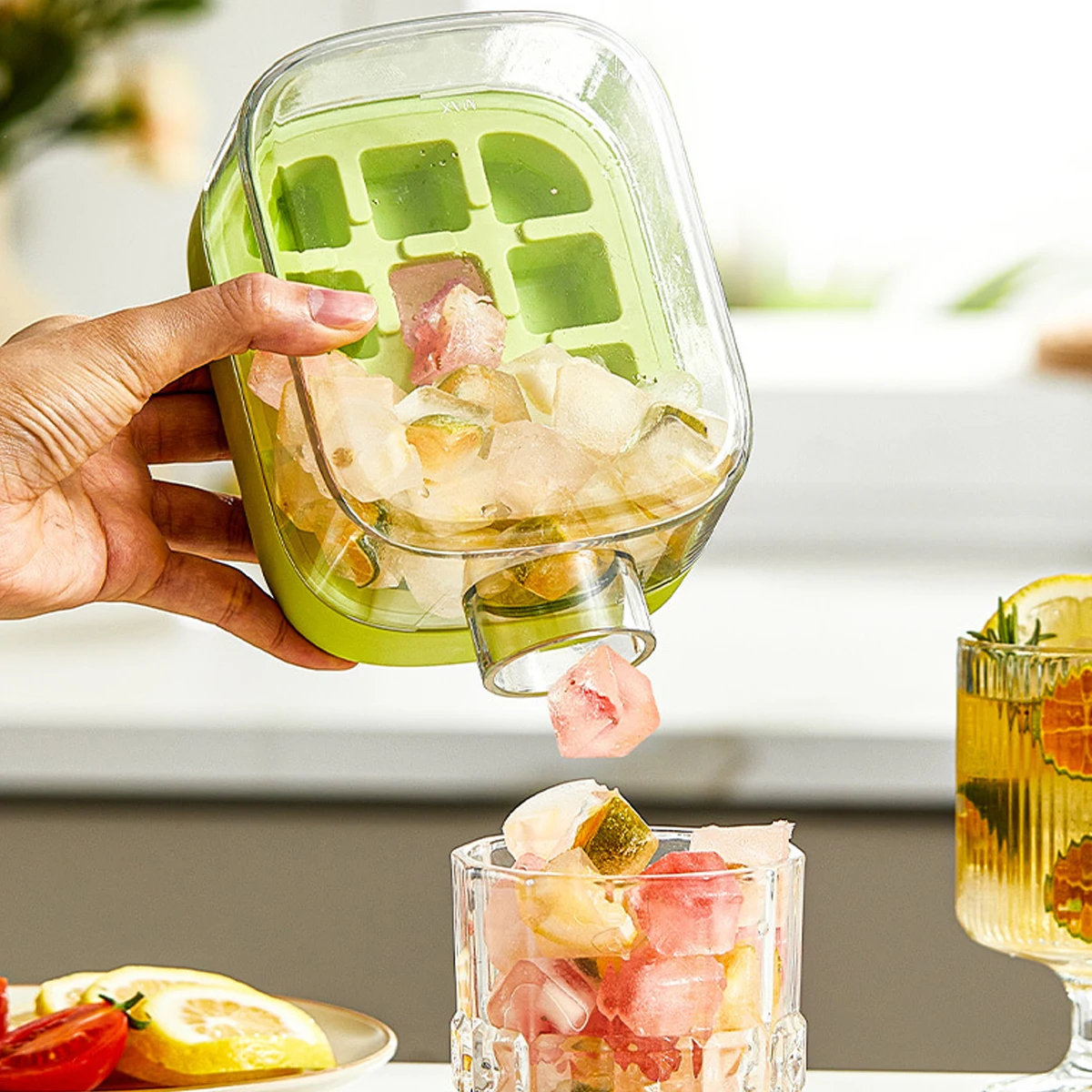 Machine à glaçons portable 2 en 1 – Moule grande capacité 500 ml – Image 3