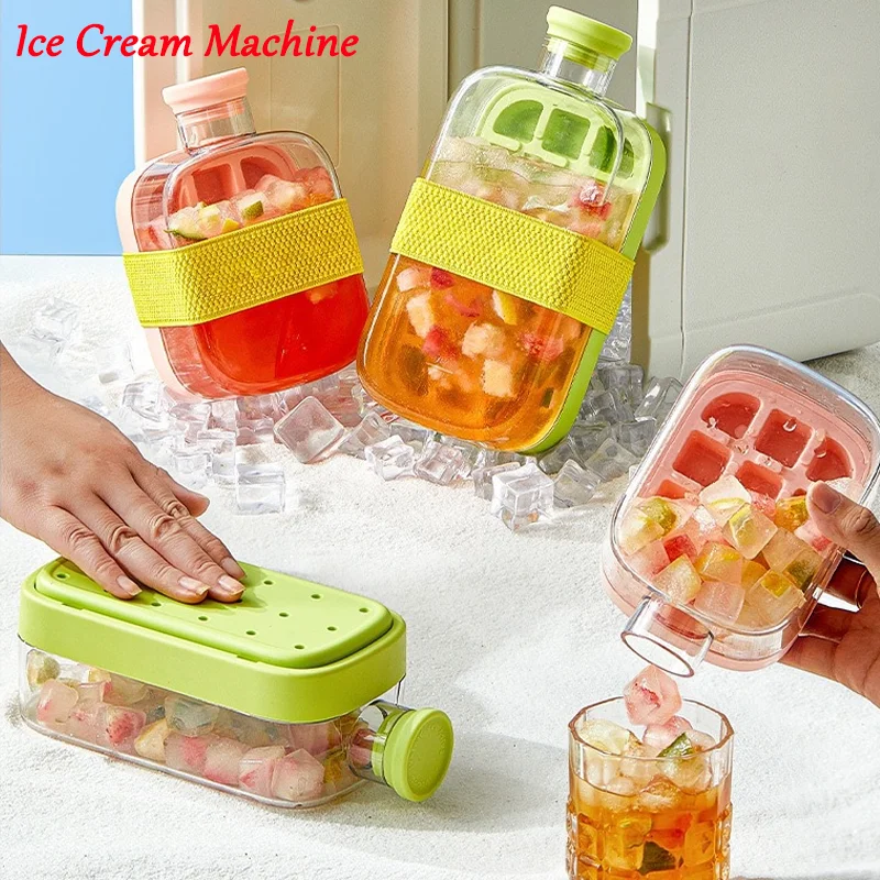 Machine à glaçons portable 2 en 1 – Moule grande capacité 500 ml – Image 2